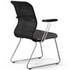 ErgoLife Sit 8 M4-9 (F54) - X2+Bahama черный/темно-серый, основание хром, с подлокотниками фото 4