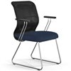 ErgoLife Sit 8 M4-9 (F54) - X2+Bahama черный/синий, основание хром, с подлокотниками фото 3