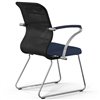 ErgoLife Sit 8 M4-9 (F54) - X2+Bahama черный/синий, основание хром, с подлокотниками фото 2