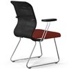 ErgoLife Sit 8 M4-9 (F54) - X2+Bahama черный/красный, основание хром, с подлокотниками фото 4