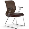 ErgoLife Sit 8 M4-9 (F54) - X2+Extra темно-коричневый, основание хром, с подлокотниками фото 3