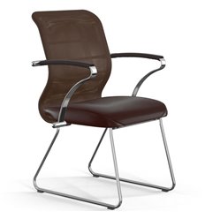 ErgoLife Sit 8 M4-9 (F54) - X2+Extra темно-коричневый, основание хром, с подлокотниками