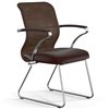 ErgoLife Sit 8 M4-9 (F54) - X2+Extra темно-коричневый, основание хром, с подлокотниками фото 1