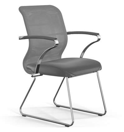 ErgoLife Sit 8 M4-9 (F54) - X2+Extra серый, основание хром, с подлокотниками