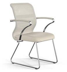 ErgoLife Sit 8 M4-9 (F54) - X2+Extra молочный, основание хром, с подлокотниками