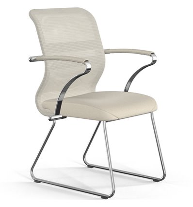 ErgoLife Sit 8 M4-9 (F54) - X2+Extra молочный, основание хром, с подлокотниками