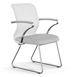 ErgoLife Sit 8 M4-9 (F54) - X2+Extra белый, основание хром, с подлокотниками
