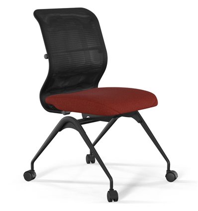 ErgoLife Sit 8 M4-9 (F56) - X2+Bahama черный/красный, основание черное, без подлокотников