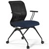 ErgoLife Sit 8 M4-9 (F56) - X2+Bahama черный/синий, основание черное, с подлокотниками фото 3