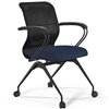 ErgoLife Sit 8 M4-9 (F56) - X2+Bahama черный/синий, основание черное, с подлокотниками фото 1