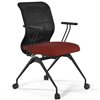 ErgoLife Sit 8 M4-9 (F56) - X2+Bahama черный/красный, основание черное, с подлокотниками фото 3