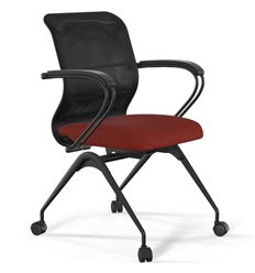 ErgoLife Sit 8 M4-9 (F56) - X2+Bahama черный/красный, основание черное, с подлокотниками