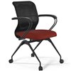 ErgoLife Sit 8 M4-9 (F56) - X2+Bahama черный/красный, основание черное, с подлокотниками фото 1
