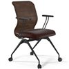 ErgoLife Sit 8 M4-9 (F56) - X2+Extra темно-коричневый, основание черное, с подлокотниками фото 3