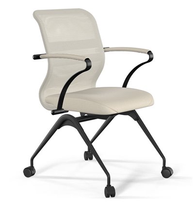 ErgoLife Sit 8 M4-9 (F56) - X2+Extra молочный, основание черное, с подлокотниками
