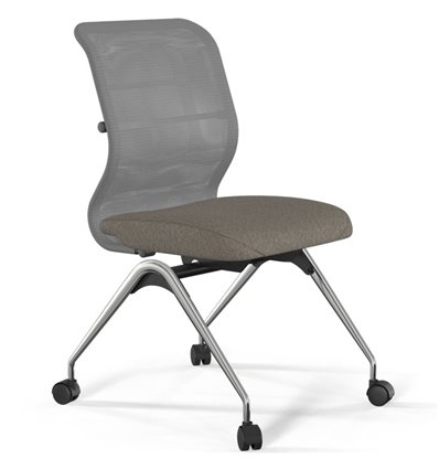ErgoLife Sit 8 M4-9 (F53) - X2+Bahama серый/песочный, основание хром, без подлокотников