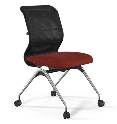 ErgoLife Sit 8 M4-9 (F53) - X2+Bahama черный/красный, основание хром, без подлокотников