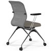 ErgoLife Sit 8 M4-9 (F53) - X2+Bahama серый/песочный, основание хром, с подлокотниками фото 4
