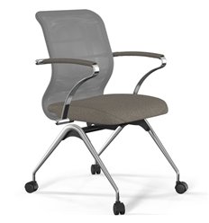 ErgoLife Sit 8 M4-9 (F53) - X2+Bahama серый/песочный, основание хром, с подлокотниками
