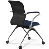 ErgoLife Sit 8 M4-9 (F53) - X2+Bahama черный/синий, основание хром, с подлокотниками фото 2