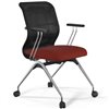 ErgoLife Sit 8 M4-9 (F53) - X2+Bahama черный/красный, основание хром, с подлокотниками фото 3