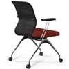 ErgoLife Sit 8 M4-9 (F53) - X2+Bahama черный/красный, основание хром, с подлокотниками фото 4