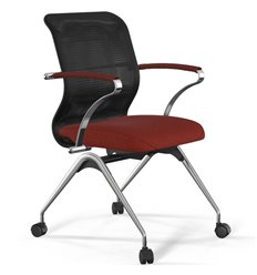 ErgoLife Sit 8 M4-9 (F53) - X2+Bahama черный/красный, основание хром, с подлокотниками