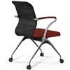 ErgoLife Sit 8 M4-9 (F53) - X2+Bahama черный/красный, основание хром, с подлокотниками фото 2