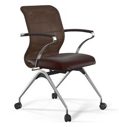 ErgoLife Sit 8 M4-9 (F53) - X2+Extra темно-коричневый, основание хром, с подлокотниками