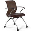 ErgoLife Sit 8 M4-9 (F53) - X2+Extra темно-коричневый, основание хром, с подлокотниками фото 1