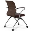 ErgoLife Sit 8 M4-9 (F53) - X2+Extra темно-коричневый, основание хром, с подлокотниками фото 2