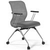 ErgoLife Sit 8 M4-9 (F53) - X2+Extra серый, основание хром, с подлокотниками фото 3