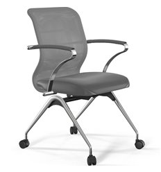 ErgoLife Sit 8 M4-9 (F53) - X2+Extra серый, основание хром, с подлокотниками