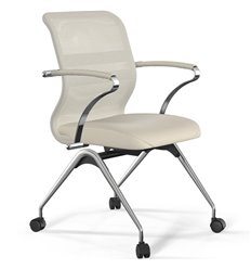 ErgoLife Sit 8 M4-9 (F53) - X2+Extra молочный, основание хром, с подлокотниками