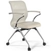 ErgoLife Sit 8 M4-9 (F53) - X2+Extra молочный, основание хром, с подлокотниками фото 1