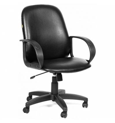 Кресло CHAIRMAN 279М/black для руководителя, экокожа, цвет черный