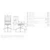 ErgoLife Sit 8 Mr4-4 (B23) - Vivaldi темно-розовый, хром, без подлокотников фото 5