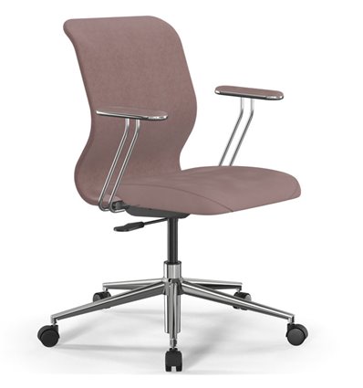 ErgoLife Sit 8 Mr4-4 (B23) - Vivaldi темно-розовый, хром, с подлокотниками