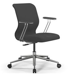 ErgoLife Sit 8 Mr4-4 (B23) - Vivaldi темно-серый, хром, с подлокотниками