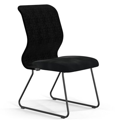 ErgoLife Sit 8 Mr4-4 (F57) - Vivaldi черный, основание черное, без подлокотников