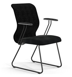 ErgoLife Sit 8 Mr4-4 (F57) - Vivaldi черный, основание черное, с подлокотниками