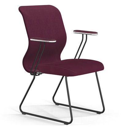 ErgoLife Sit 8 Mr4-4 (F57) - Vivaldi сливовый, основание черное, с подлокотниками