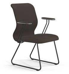 ErgoLife Sit 8 Mr4-4 (F57) - Vivaldi темно-коричневый, основание черное, с подлокотниками