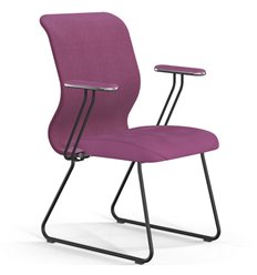 ErgoLife Sit 8 Mr4-4 (F57) - Vivaldi фуксия, основание черное, с подлокотниками