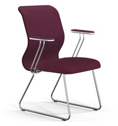 ErgoLife Sit 8 Mr4-4 (F54) - Vivaldi сливовый, основание хром, с подлокотниками