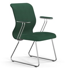 ErgoLife Sit 8 Mr4-4 (F54) - Vivaldi зеленый, основание хром, с подлокотниками