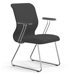 ErgoLife Sit 8 Mr4-4 (F54) - Vivaldi темно-серый, основание хром, с подлокотниками
