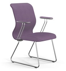 ErgoLife Sit 8 Mr4-4 (F54) - Vivaldi сиреневый, основание хром, с подлокотниками