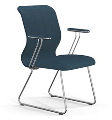 ErgoLife Sit 8 Mr4-4 (F54) - Vivaldi светло-синий, основание хром, с подлокотниками