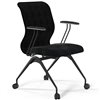 ErgoLife Sit 8 Mr4-4 (F56) - Vivaldi черный, основание черное, с подлокотниками фото 1